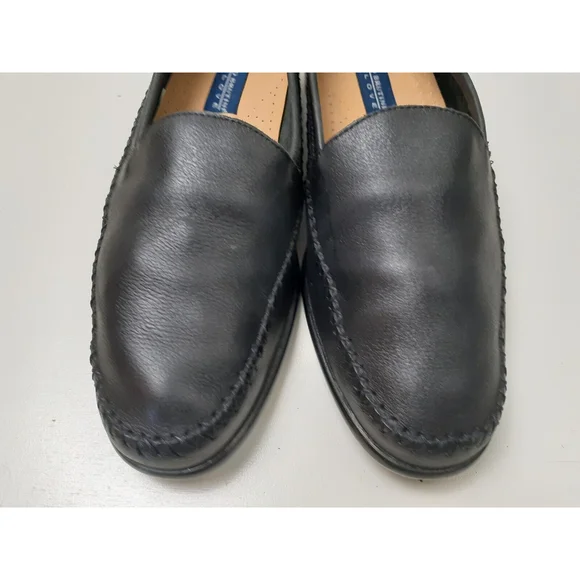 Giorgio Brutini Le Glove 671311 Size 8M Leather Slip On Men's Black Loafers - Picture 4 of 8